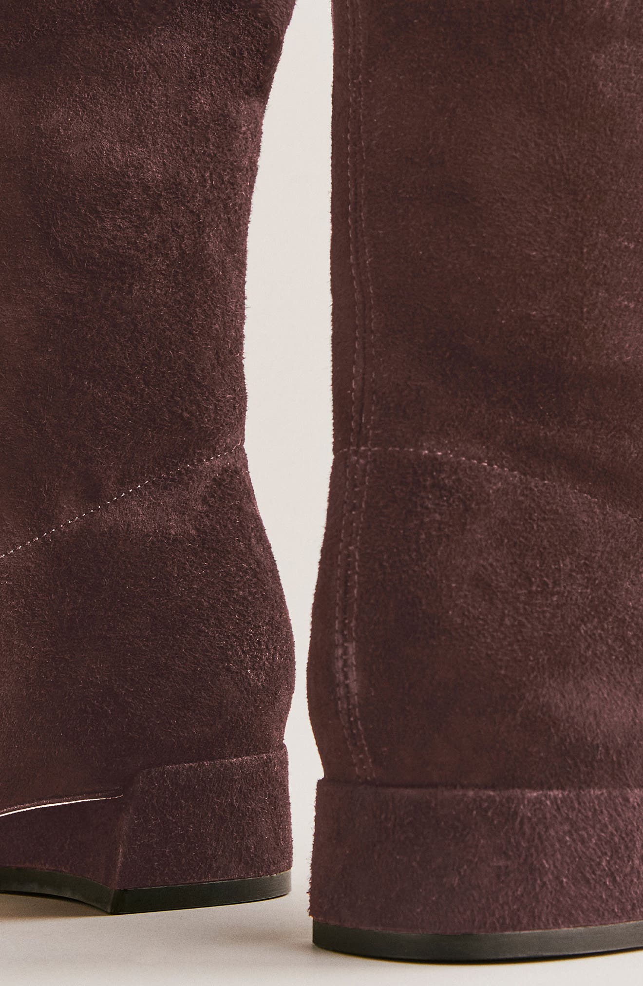 Reformation Raven Knee High Boot, Alternate, color, Espresso Stretch Suede