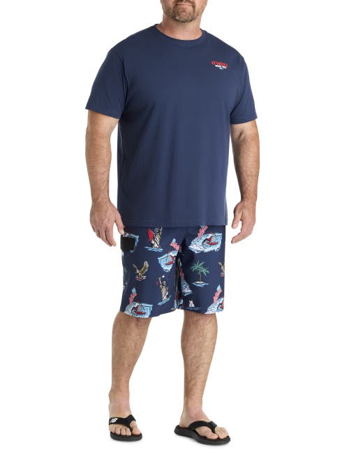 O'neill Big & Tall Eagles Fly Graphic Tee In Blue