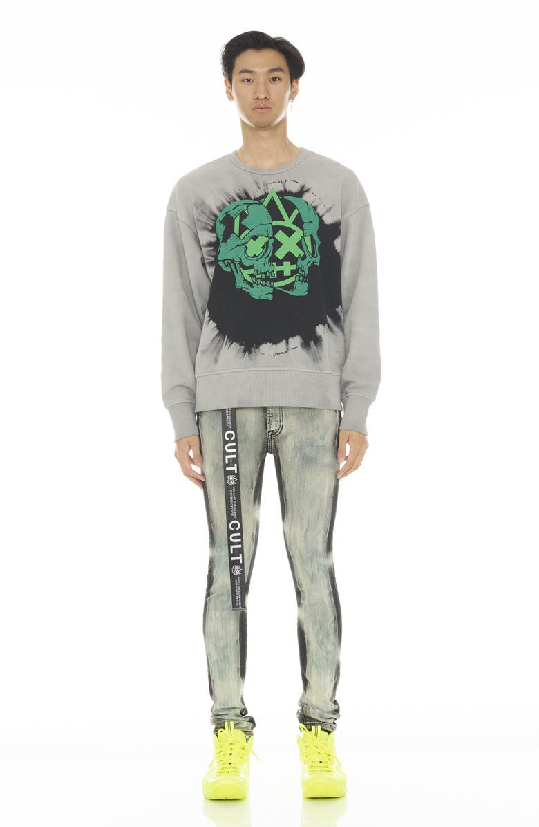 Cult of Individuality Punk Super Stretch Skinny Jeans, Alternate, color, Glazed