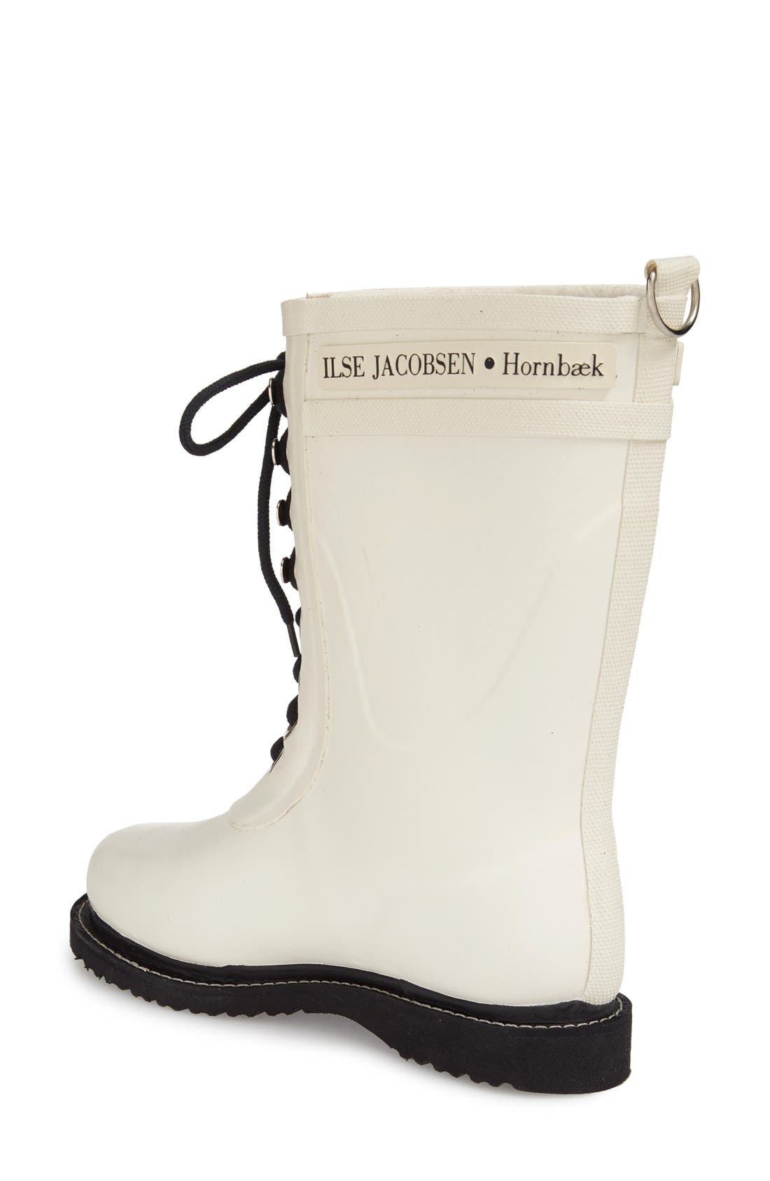 Rubber Waterproof Boot, Alternate, color, WHITE