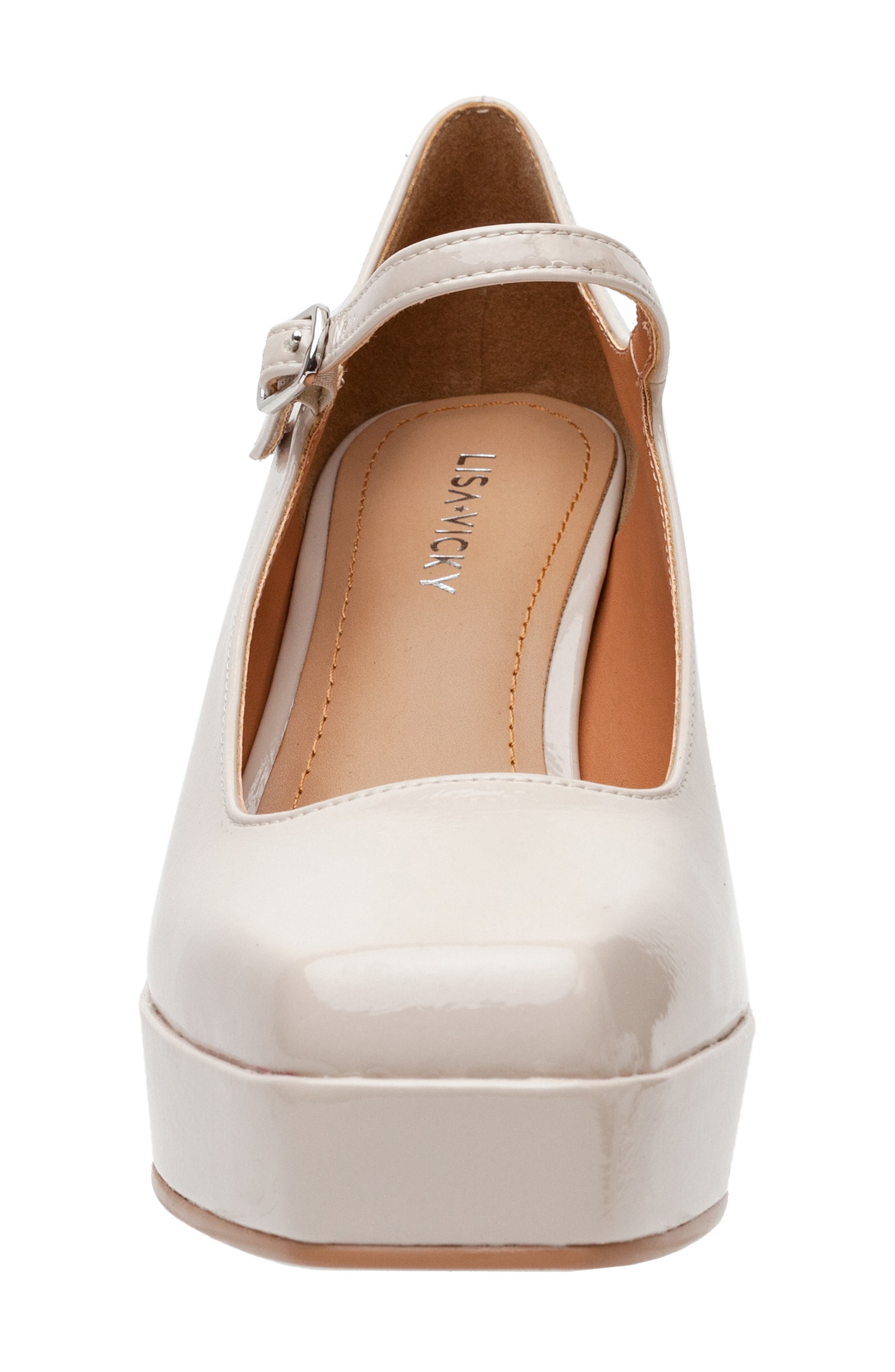 Notice Mary Jane Platform Pump, Alternate, color, BEIGE