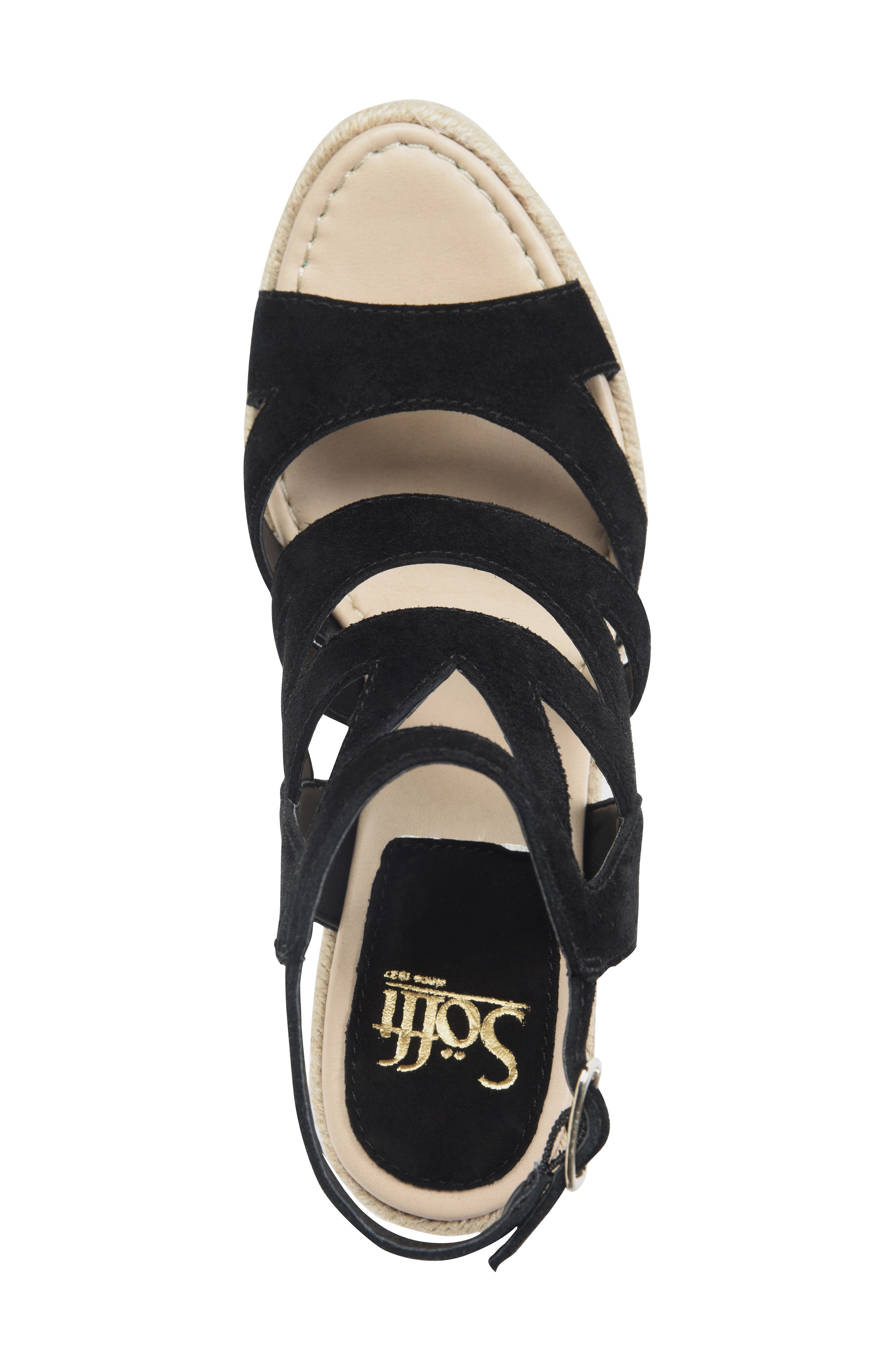 Söfft Shandys Wedge Sandal, Alternate, color, 