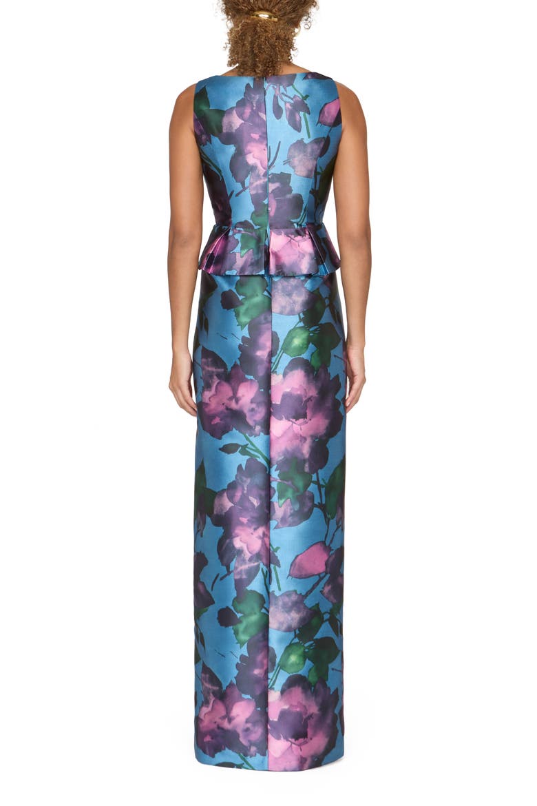 Celeste Column Gown, Alternate, color, SPRING AQUA MULTI