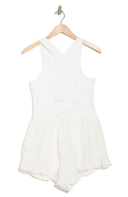 Free People Breathless Sleeveless Romper In White