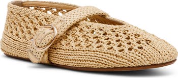 [SALE!!] ★Steve Madden Alara★ フラットシューズ ALARA Natural Raffia Women's Mary Jane Flat – Steve Madden