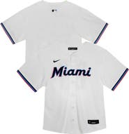 Nike Youth Nike  White Miami Marlins Home Game Jersey