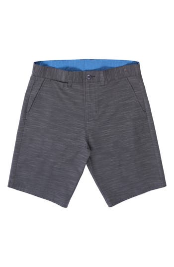 Burnside Hybrid Stretch Shorts In Grey
