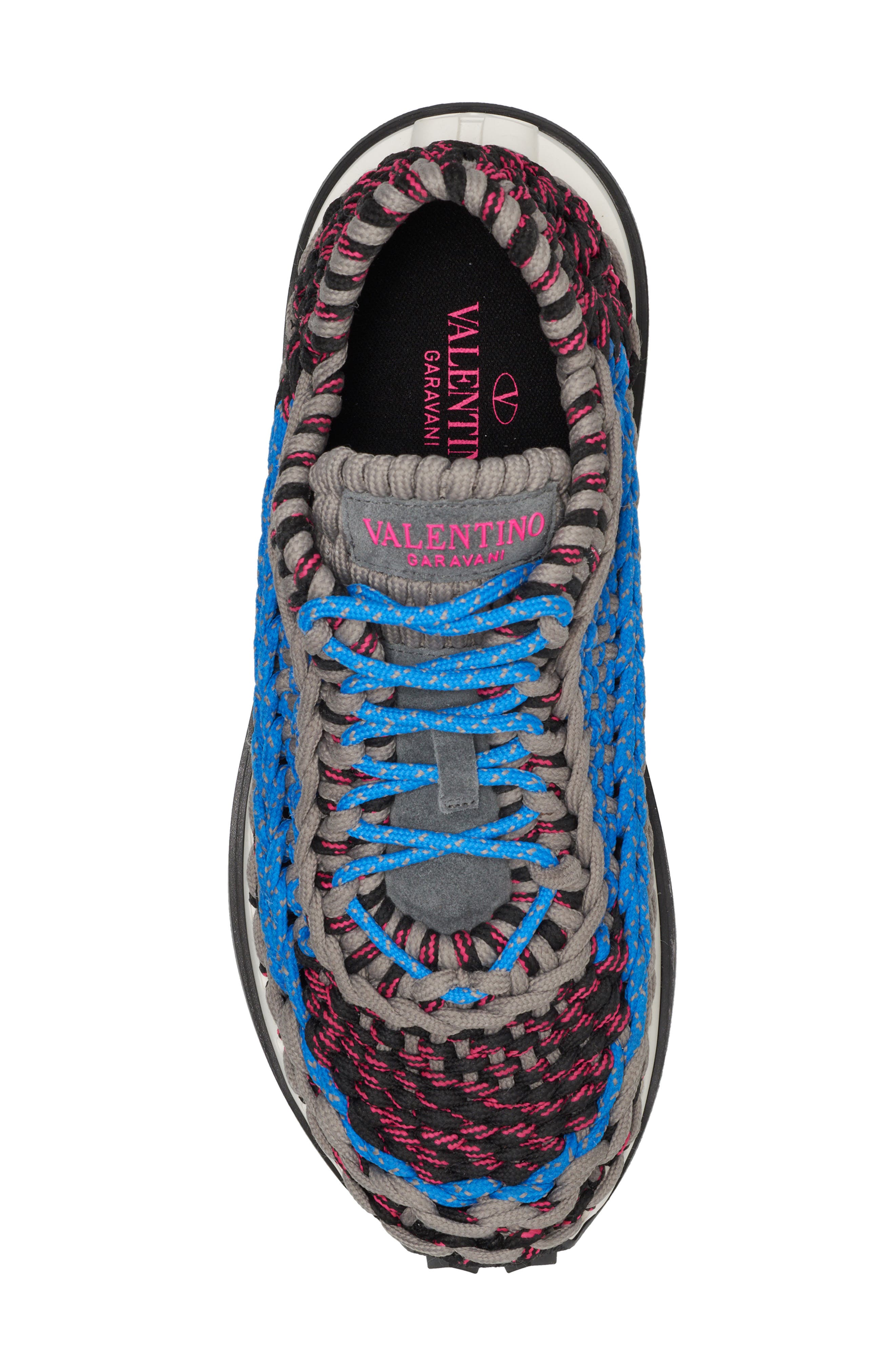 Valentino Garavani Crochet Low Top Sneaker, Alternate, color, 