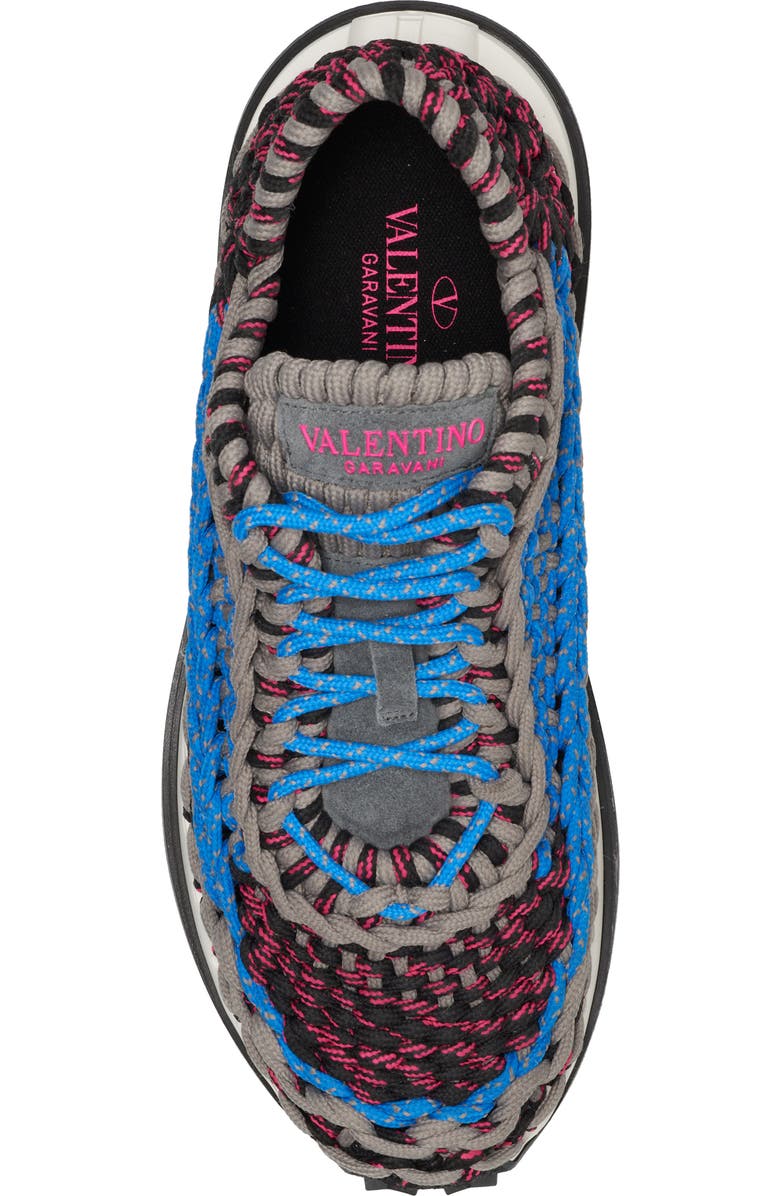 Valentino Garavani Crochet Low Top Sneaker, Alternate, color,