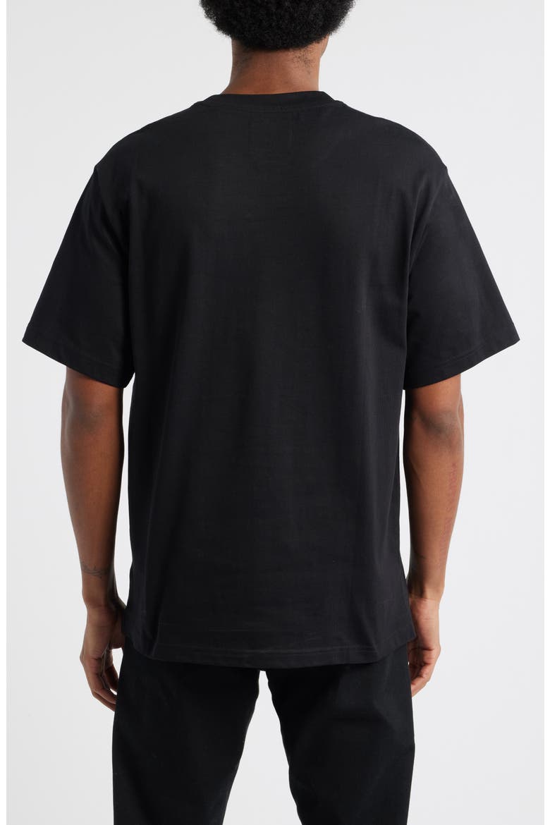 Blessed Embroidered Cotton Graphic T-Shirt, Alternate, color, BLACK