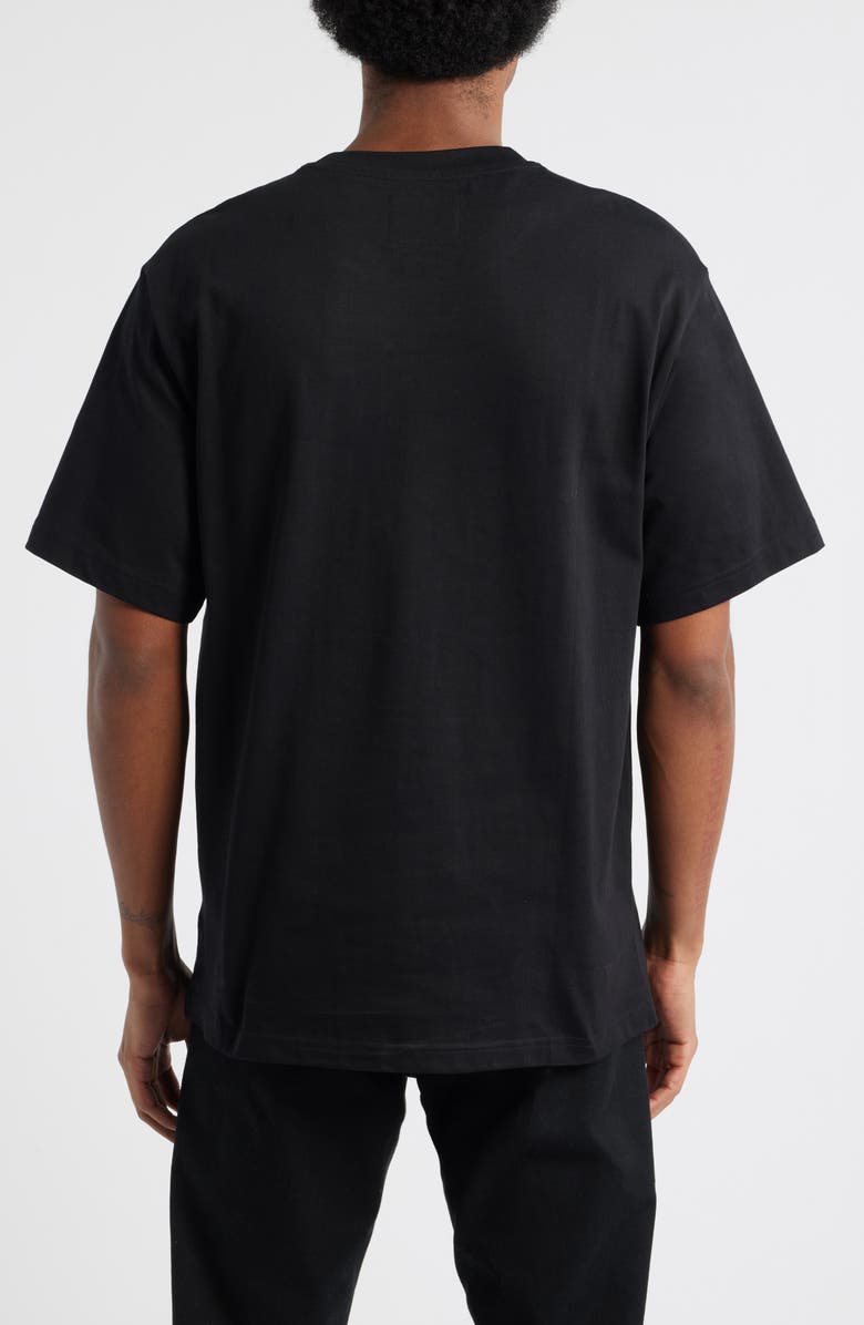 VIC GARCIA WORLD Blessed Embroidered Cotton Graphic T-Shirt, Alternate, color, Black