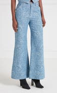 Temperley London Francis Denim Wide Leg Jeans