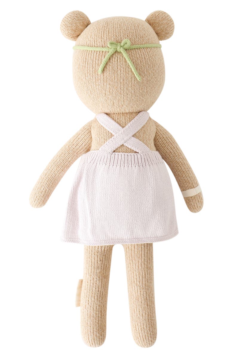 cuddle+kind Little Olivia the Honey Bear Stuffed Animal, Alternate, color, Violet