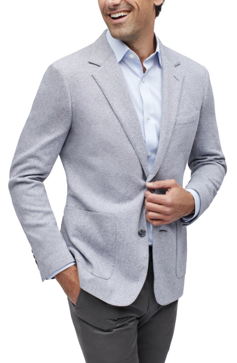 Bonobos Jetsetter Trim Fit Knit Cotton Sport Coat, Main, color, Grey