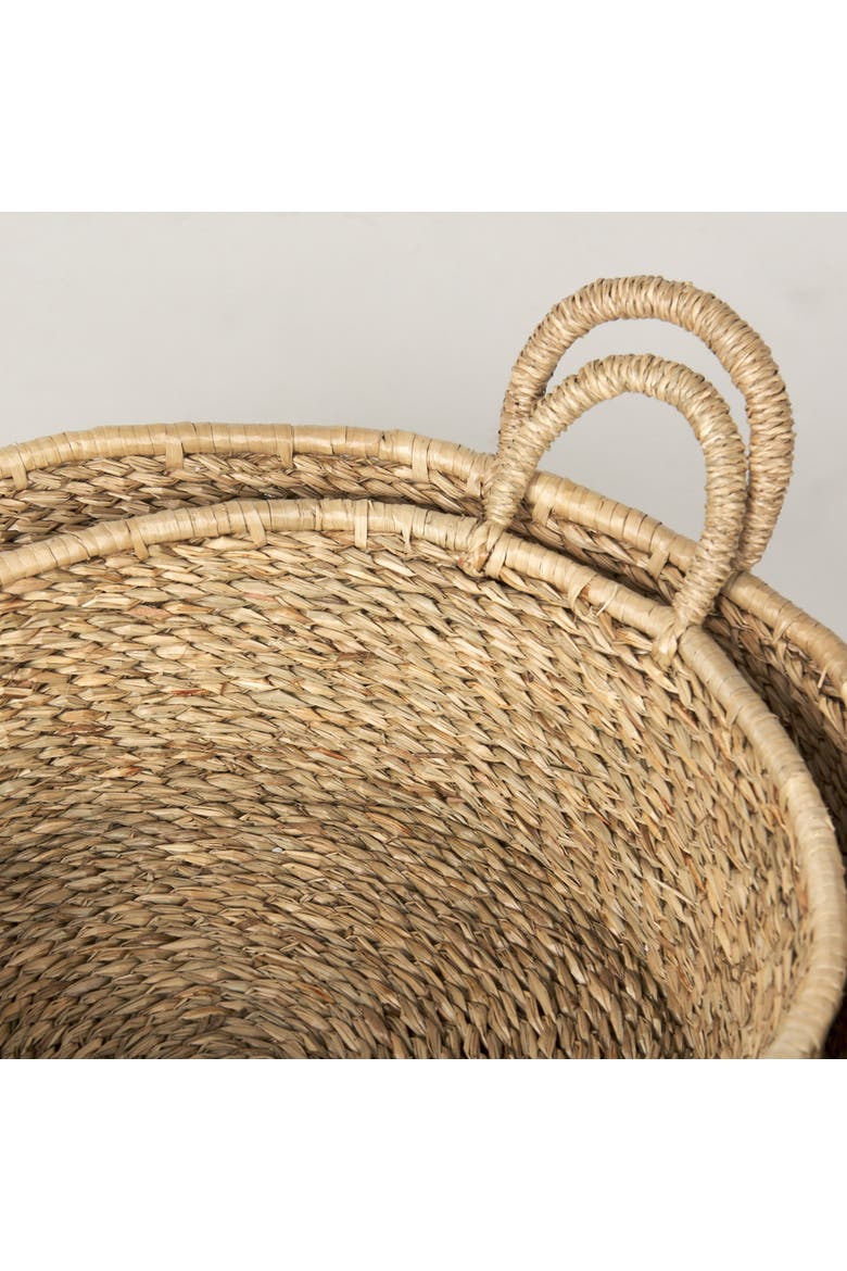 Ayanna Set of 2 Deep Nesting Seagrass Basket, Alternate, color, Brown