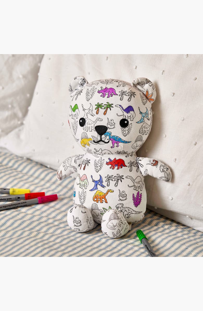 Eat Sleep Doodle Artie Colour-In Dinosaur Bear, Alternate, color, Color-In Dinosaur