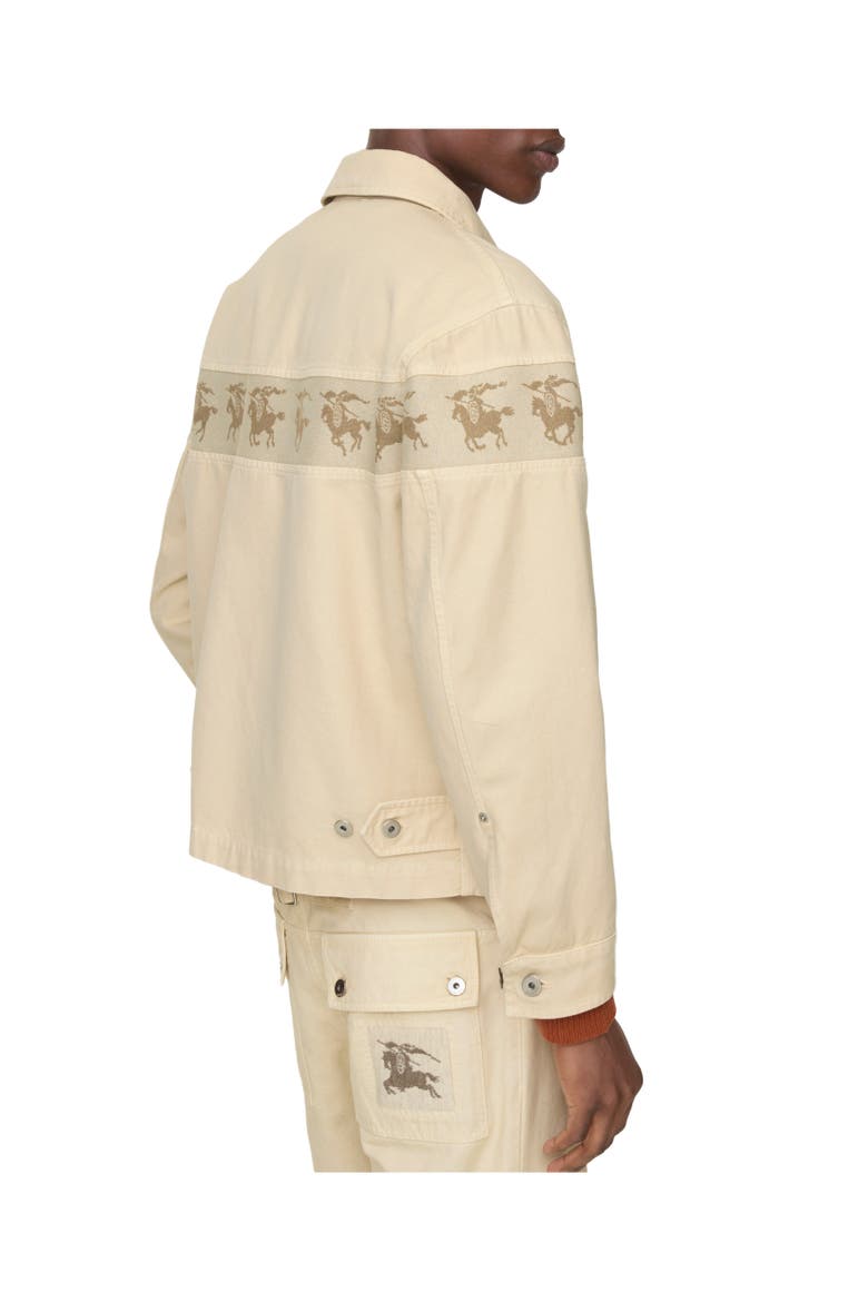 Galloping Knight Cotton Canvas Jacket, Alternate, color, Tundra beige