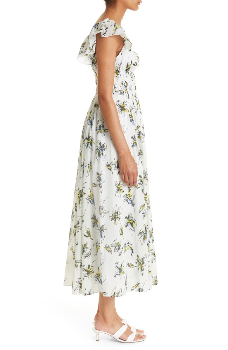 Tanya Taylor Jessica Floral Cotton Dress, Alternate, color, 