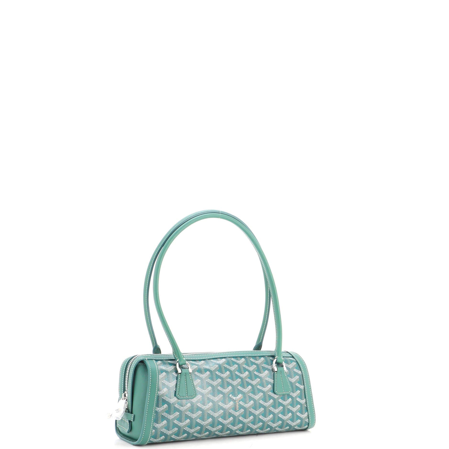Bonbonniere Bag Coated Canvas, Alternate, color, Green
