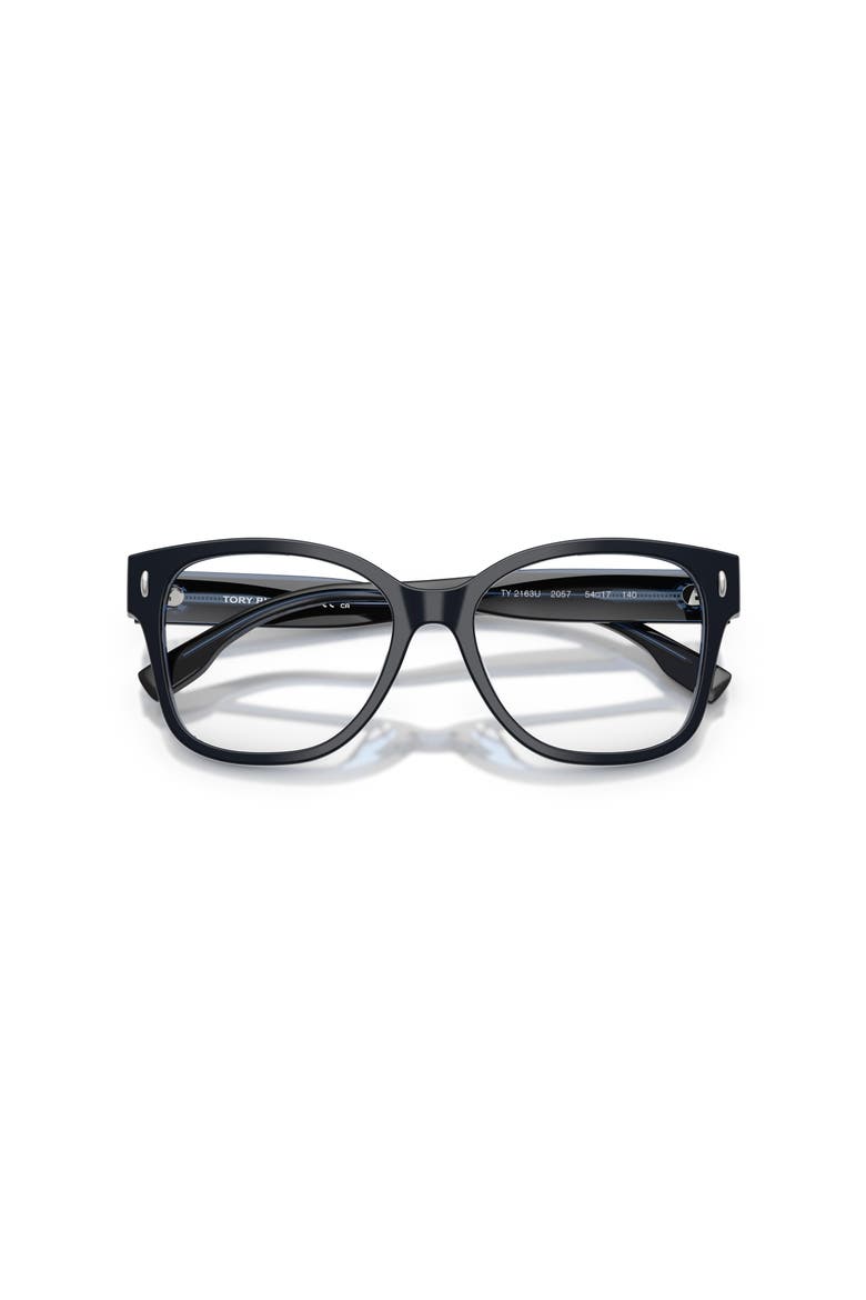 54mm Square optical glasses, Alternate, color, Blue