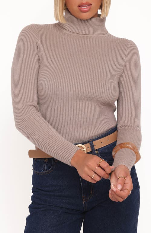 Petal And Pup Petal & Pup Cecil Turtleneck Rib Sweater In Neutral