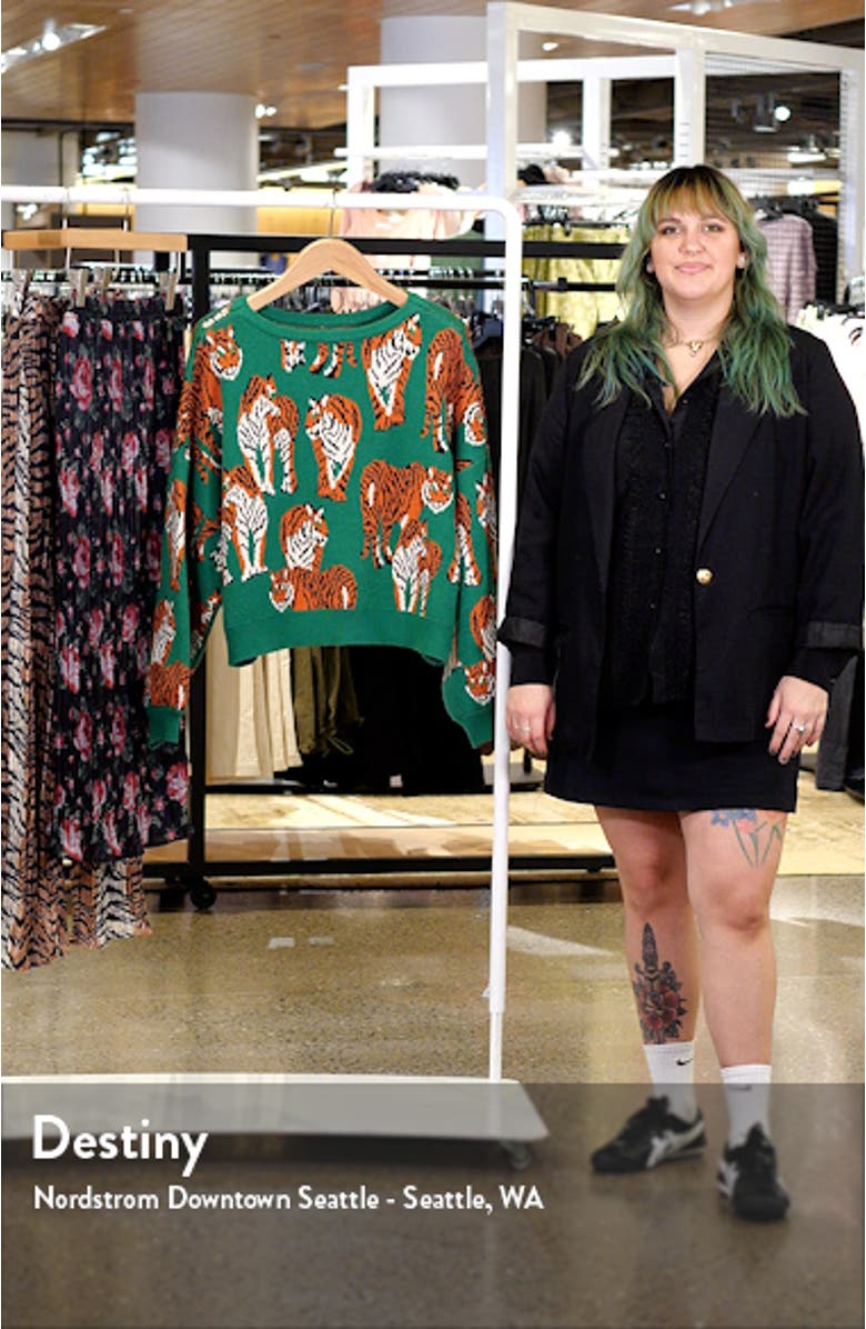 Retrograde Tiger Boxy Sweater, sales video thumbnail