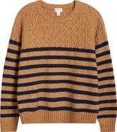 Nordstrom Caslon Pink Orange online Ombré Striped Sweater