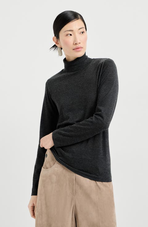 Cashmere and silk sweater