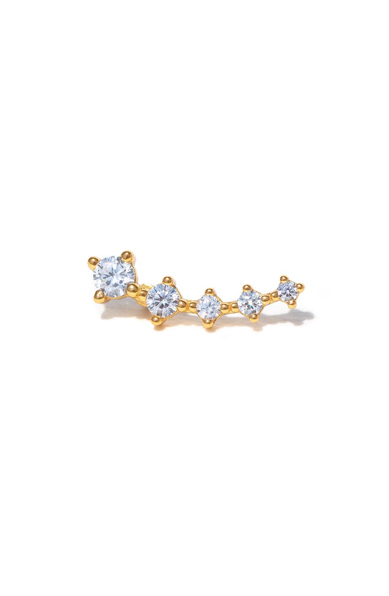 Girls Crew Estella Cubic Zirconia Ear Crawler, Main, color, Gold