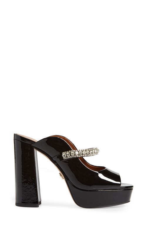 Kurt Geiger Duke Platform Peep Toe Sandal In Black