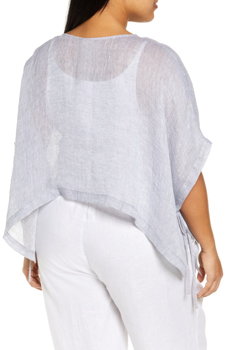 Eileen Fisher Organic Linen Poncho, Alternate, color,