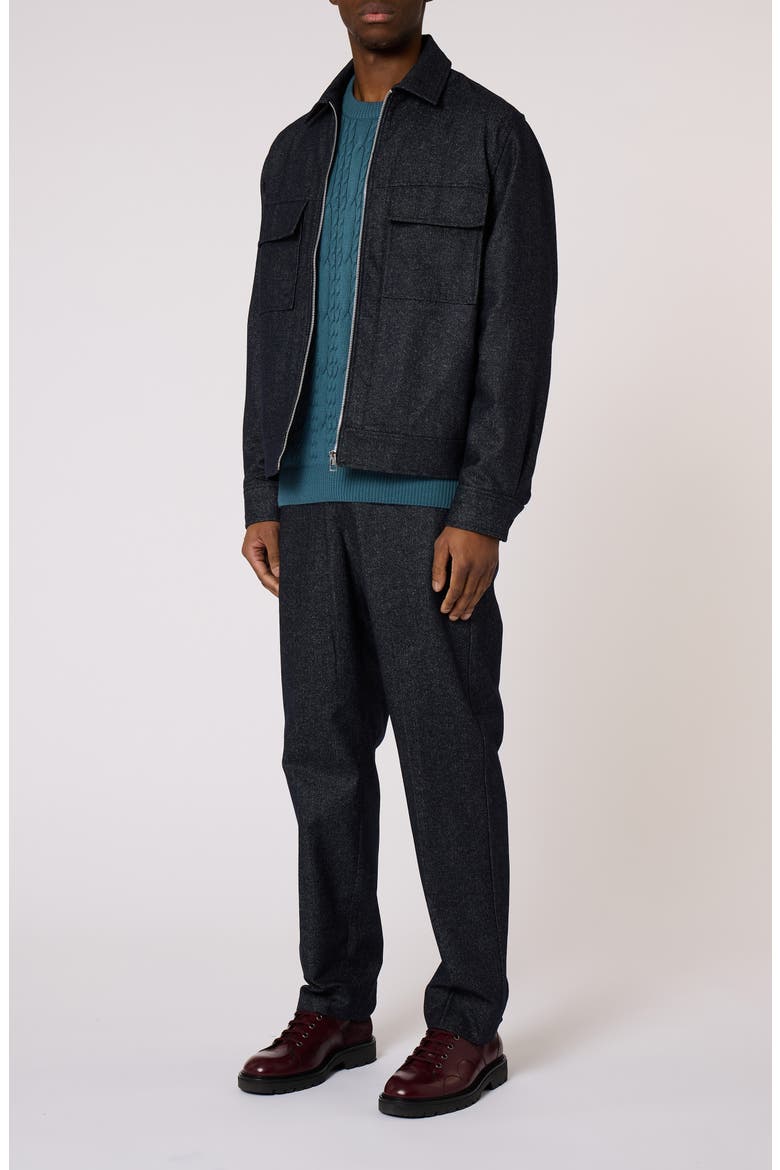 Zip Shirt Jacket, Alternate, color, INDIGO