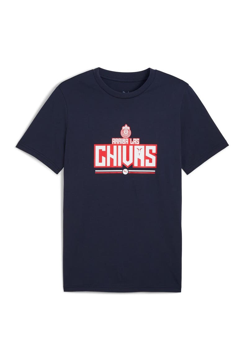 Men's Puma  Navy Chivas ftblCulture T-Shirt, Alternate, color, Navy