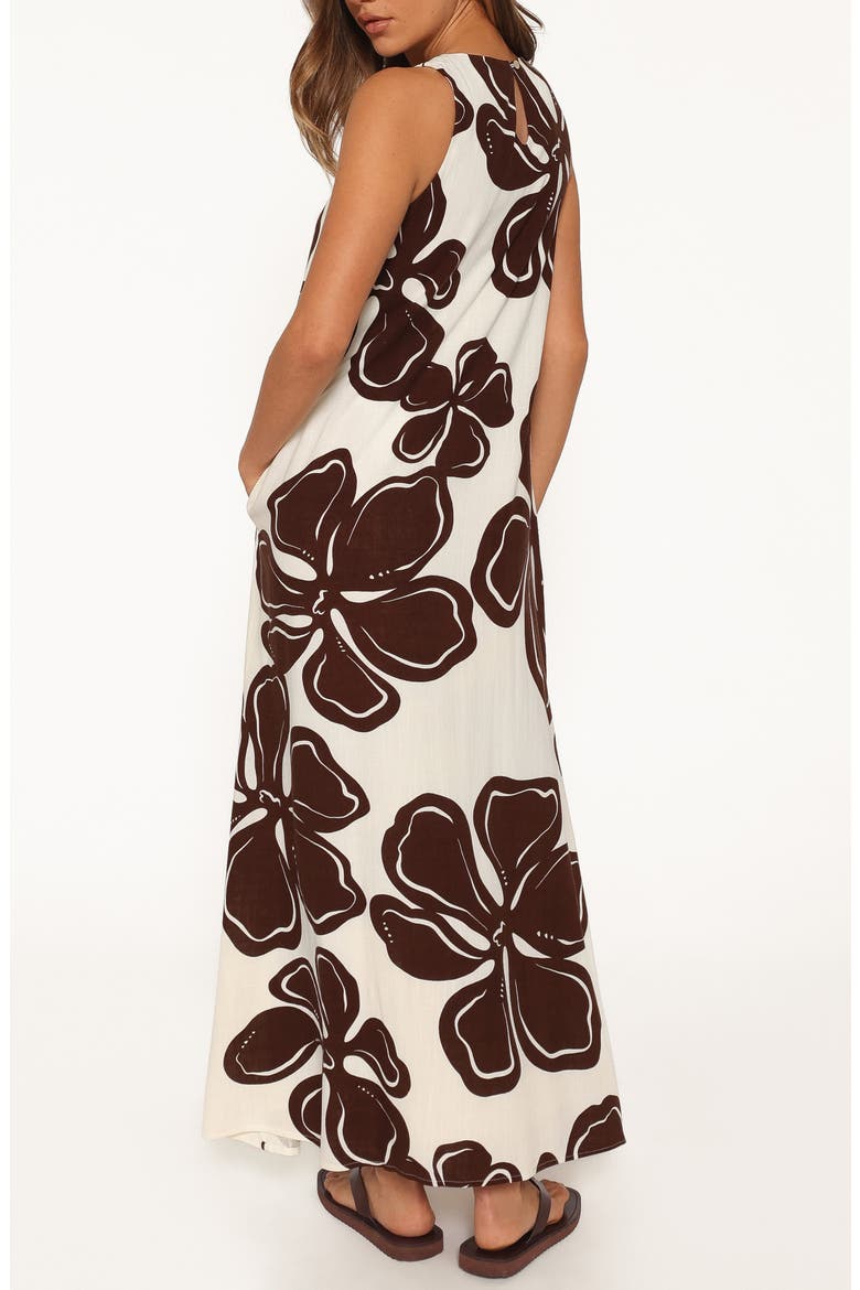 Navina Maxi Dress, Alternate, color, BROWN FLORAL