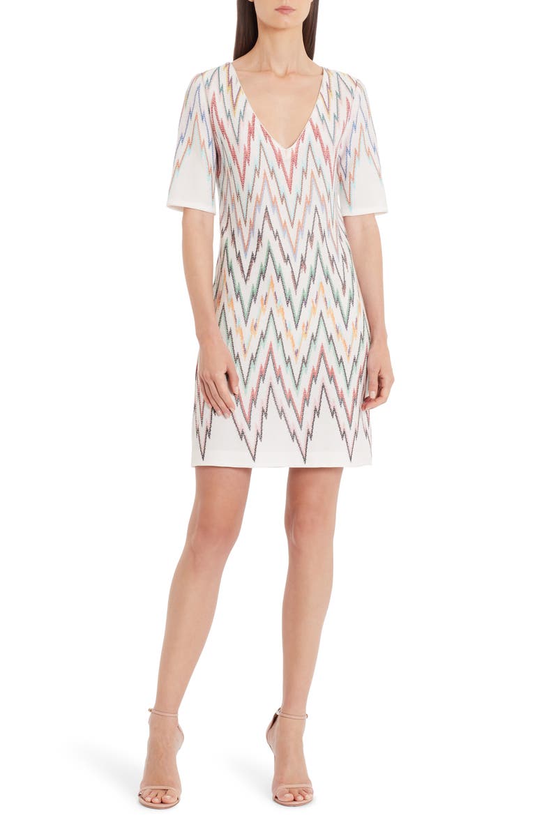 Missoni Chevron Knit Minidress, Main, color, 