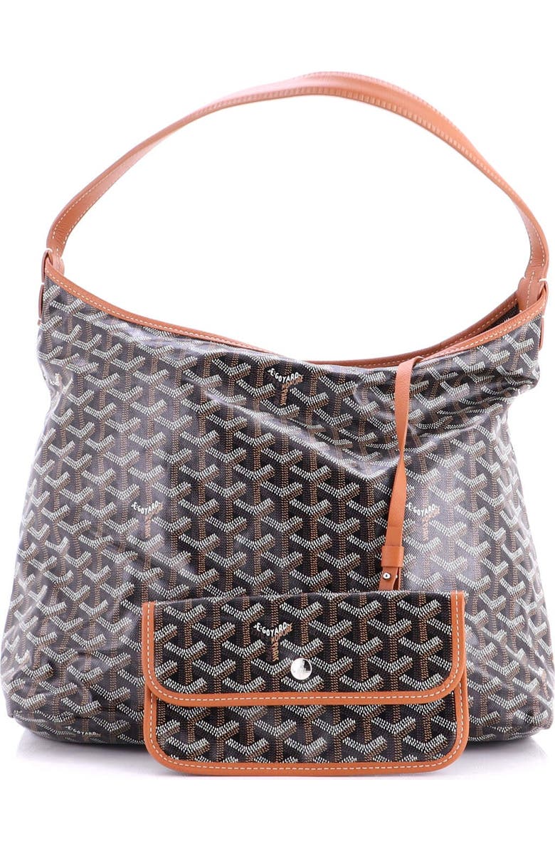 Pre-Owned Goyard Boheme Hobo Coated Canvas, Alternate, color, Print