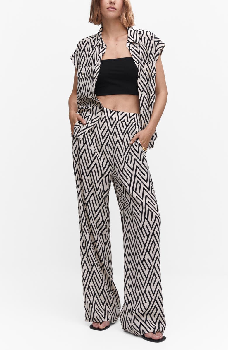 MANGO Oversize Flowy Shirt, Alternate, color, 