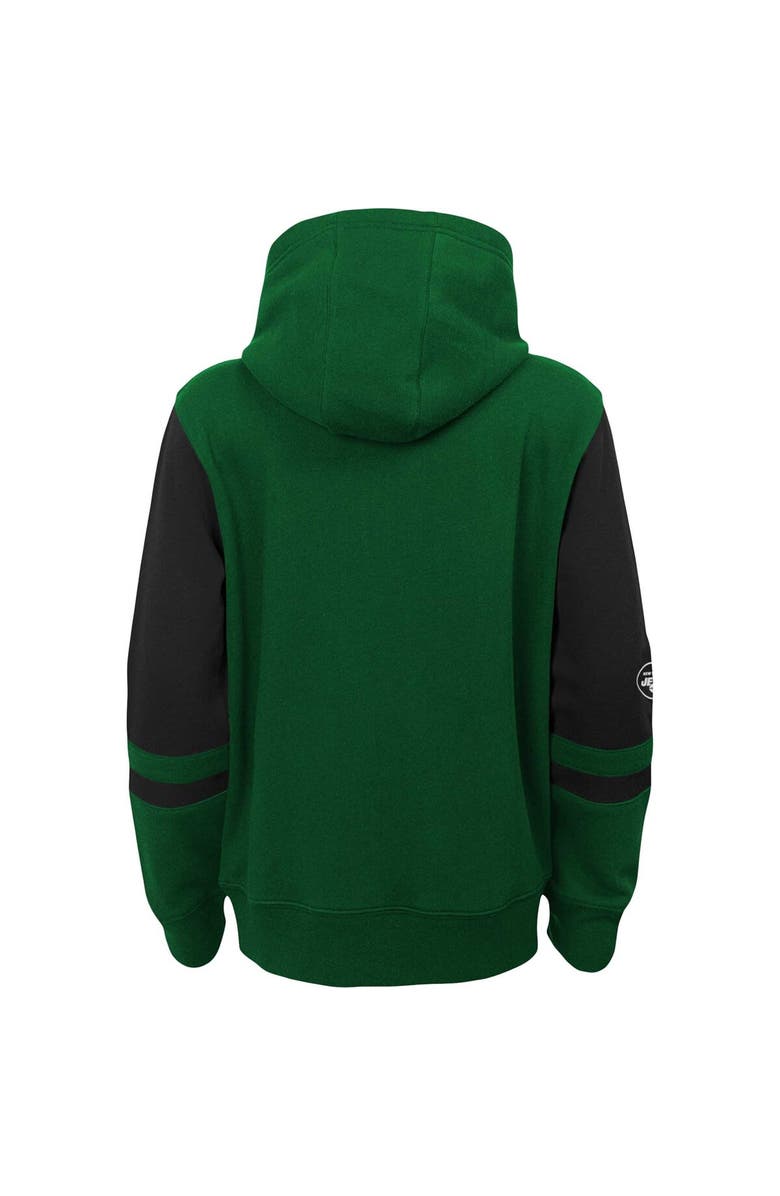 Outerstuff Preschool Green New York Jets Stadium Color Block Full-Zip Hoodie, Alternate, color, 