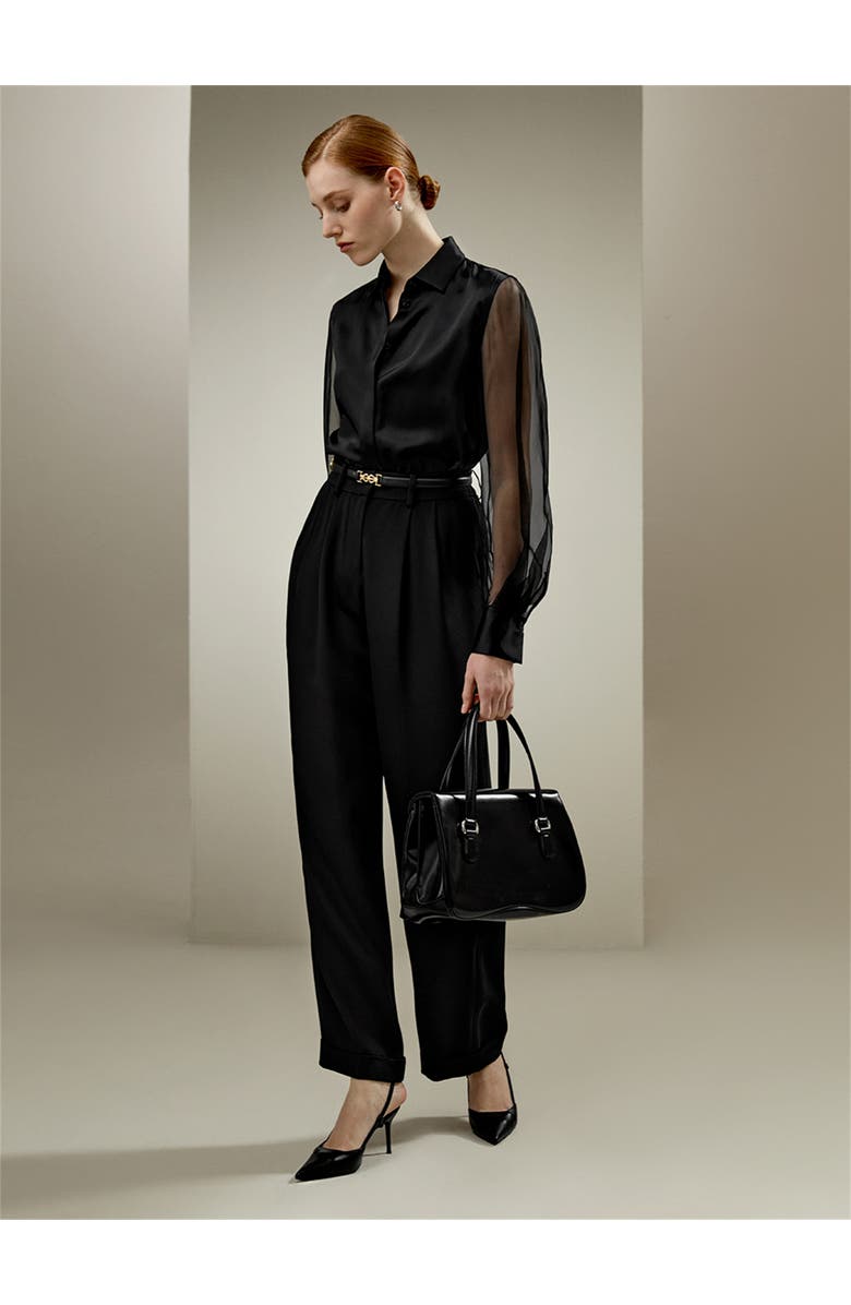 Lilysilk Ethereal Silk Shirt, Alternate, color, Black