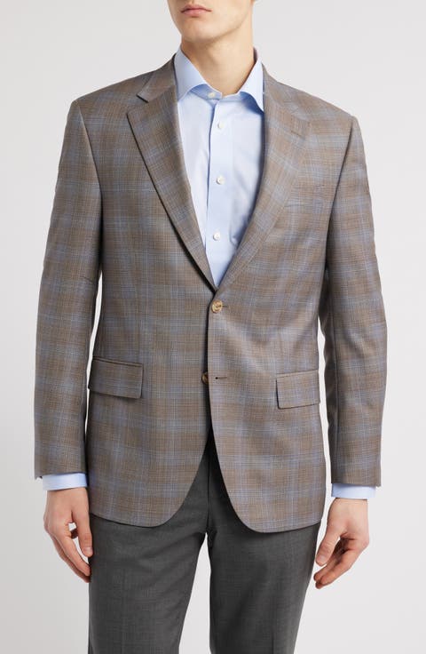 Flynn Classic Fit Ombré Check Wool Sport Coat