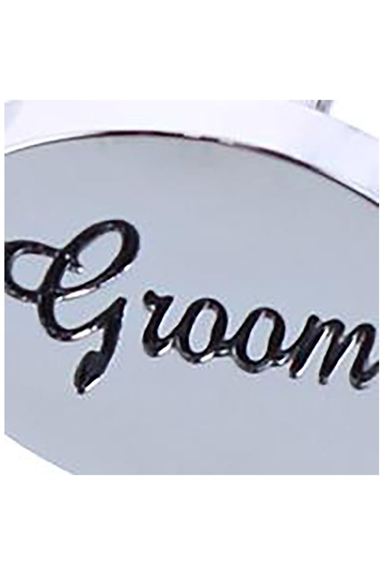 Groom Cuff Links, Alternate, color, SILVER
