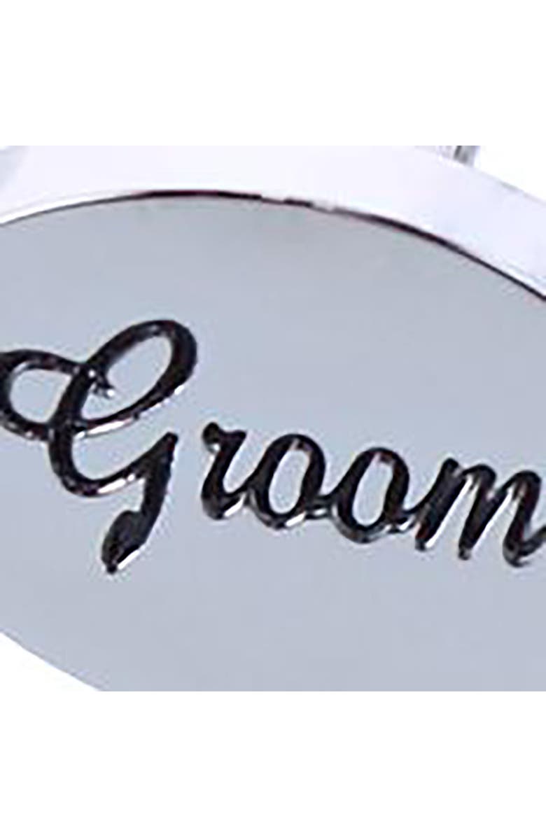 Trafalgar Groom Cuff Links, Alternate, color, Silver