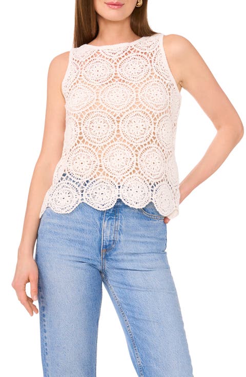 Scalloped Crochet Tank