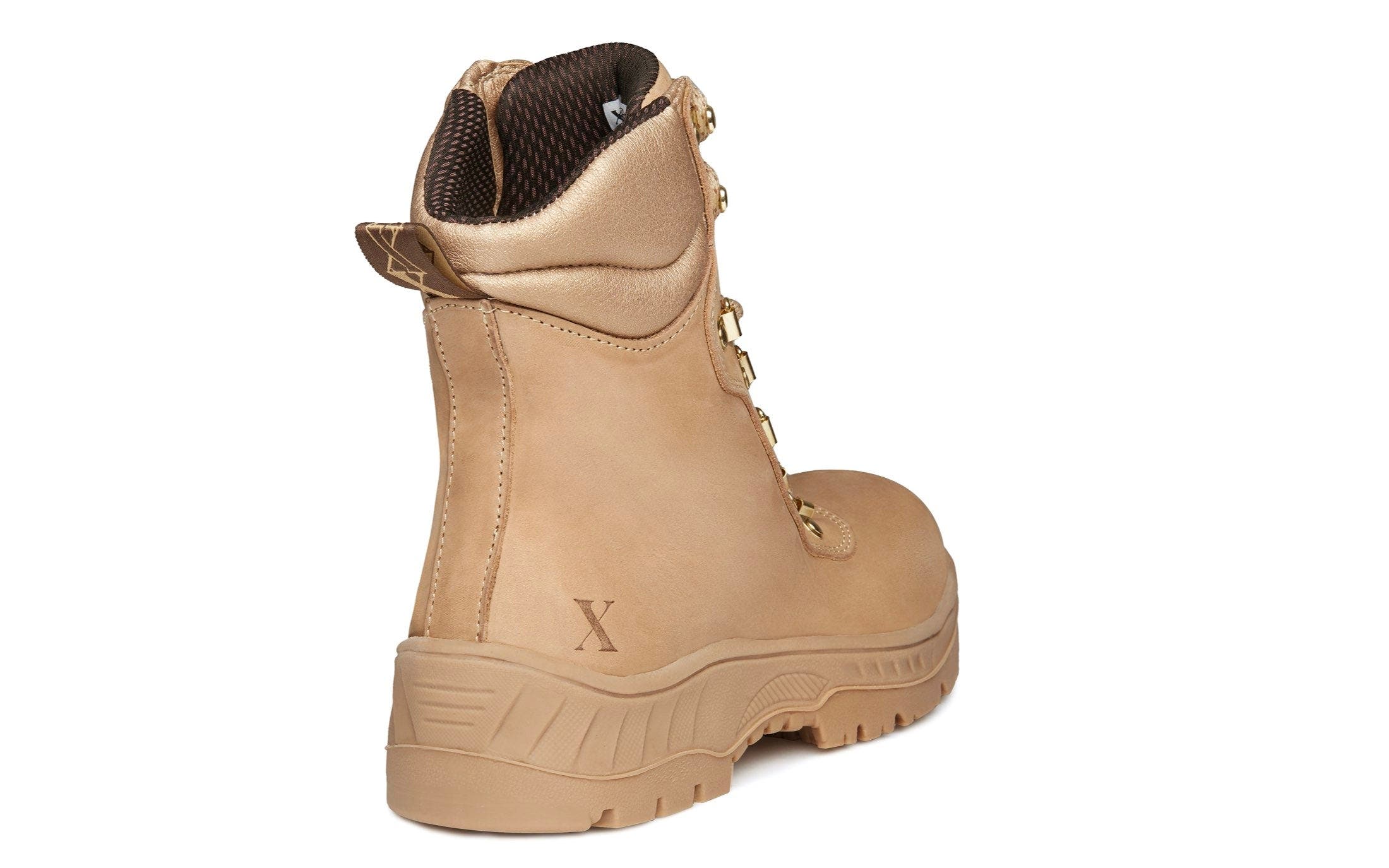 Xena Workwear Horizon Alloy Toe Lace Up Safety Boot, Alternate, color, Desert Tan