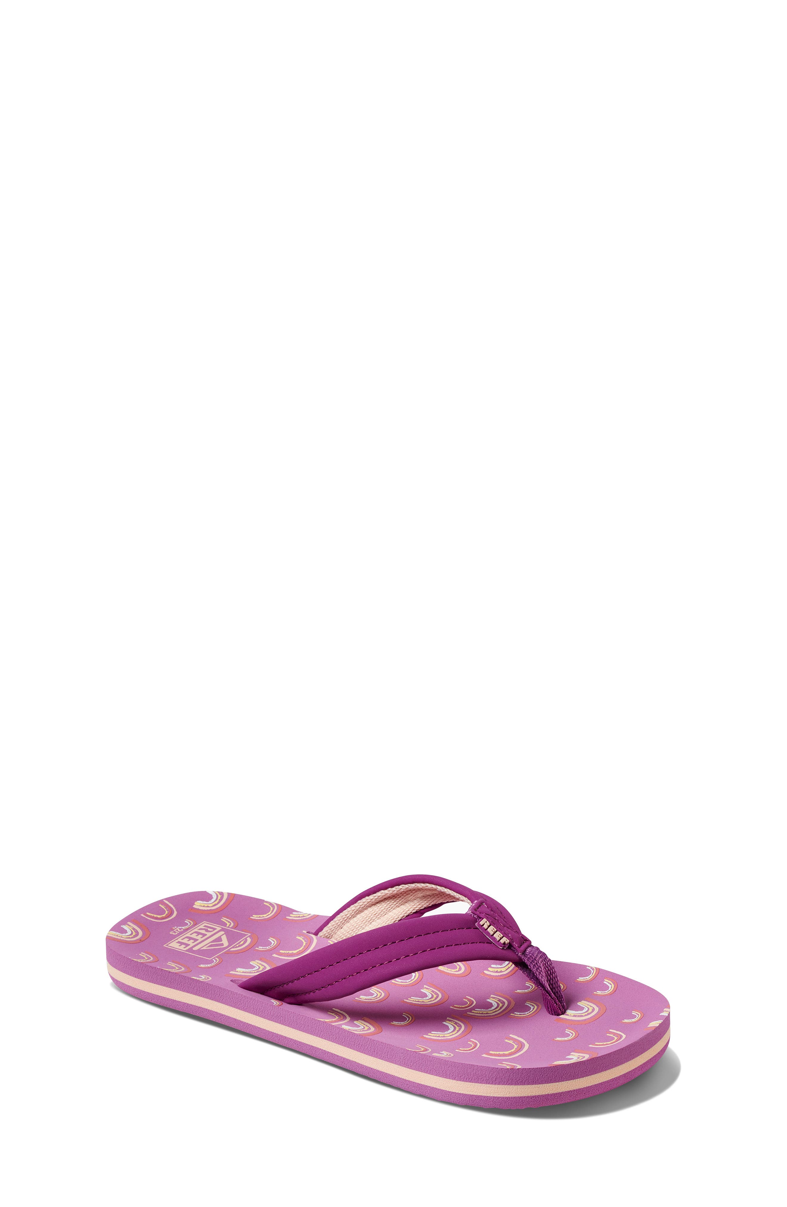 Ahi Flip Flop, Main, color, PURPLE RAINBOW
