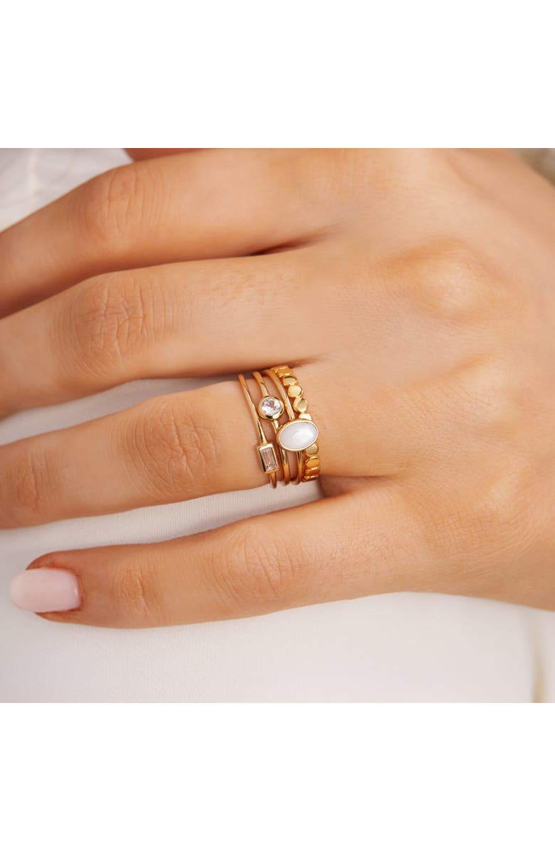 Sara Patino Gold Petite Oval Pearl Ring, Alternate, color, Gold