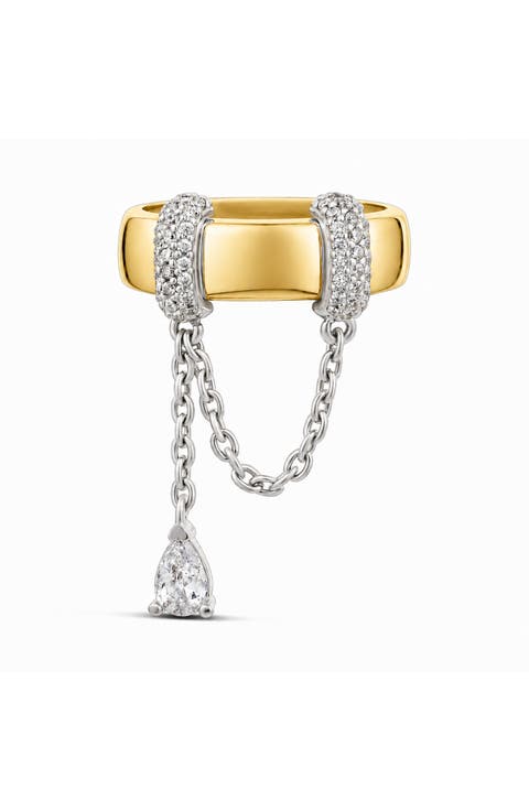 Statement Pavé Chain Ring