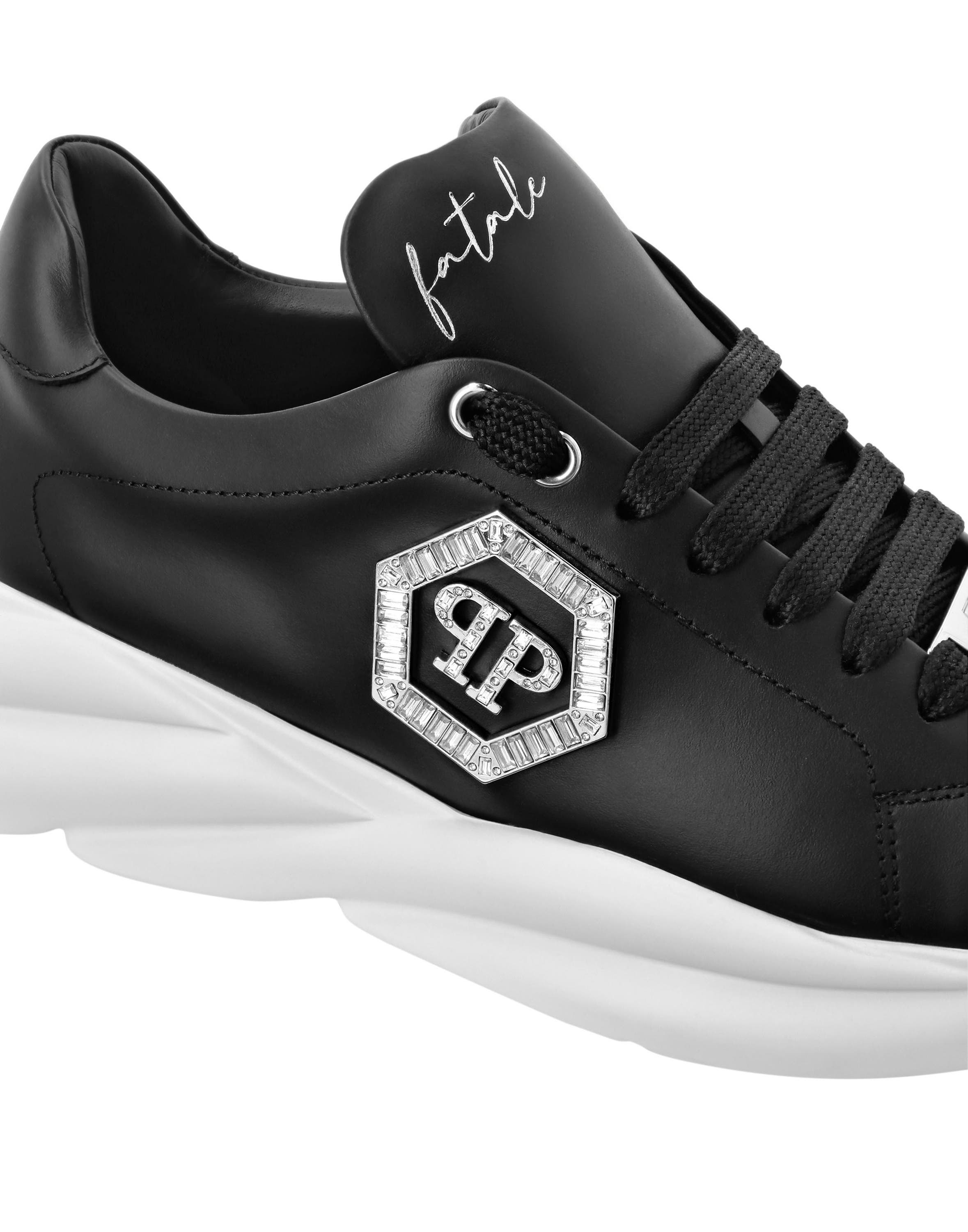 Nappa Leather Runner Crystal Fatale Women, Alternate, color, black