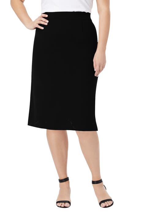Tummy Control Bi-Stretch Pencil Skirt