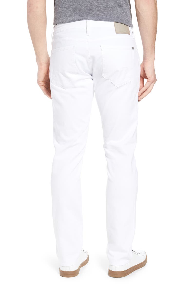 Marcus Slim Straight Leg Jeans, Alternate, color, WHITE WILLIAMSBURG